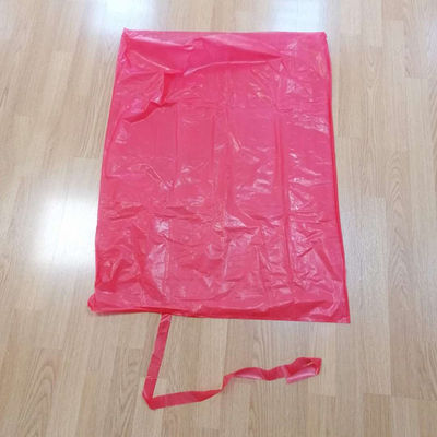 200pcs赤いストリップが付いている赤く使い捨て可能な水溶性の洗濯袋