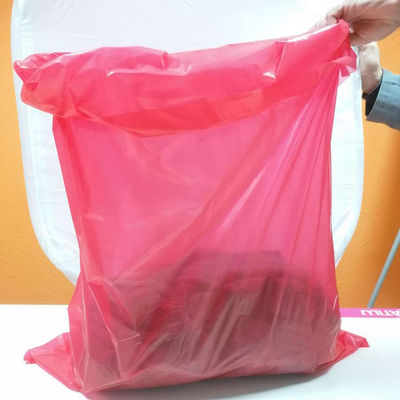 赤く使い捨て可能なプラスチック水溶性の洗濯は医学/病院のために袋に入れる